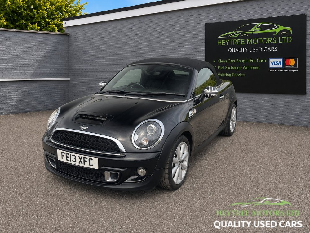Black Mini Roadster 1.6 Cooper S Convertible 2dr Petrol Manual Euro 5 s/s 184 ps