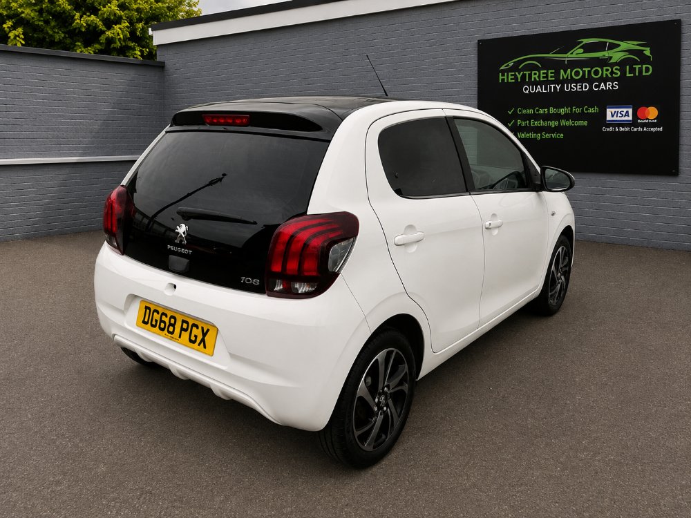 White 2018 Peugeot 108 1.0 Allure Hatchback 5dr Petrol Manual Euro 6 72 ps in Blackpool