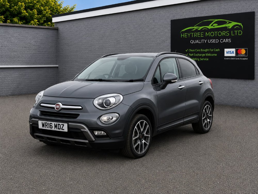 Grey Fiat 500X 1.6 MultiJetII Cross Plus SUV 5dr Diesel Manual Euro 6 s/s 120 ps