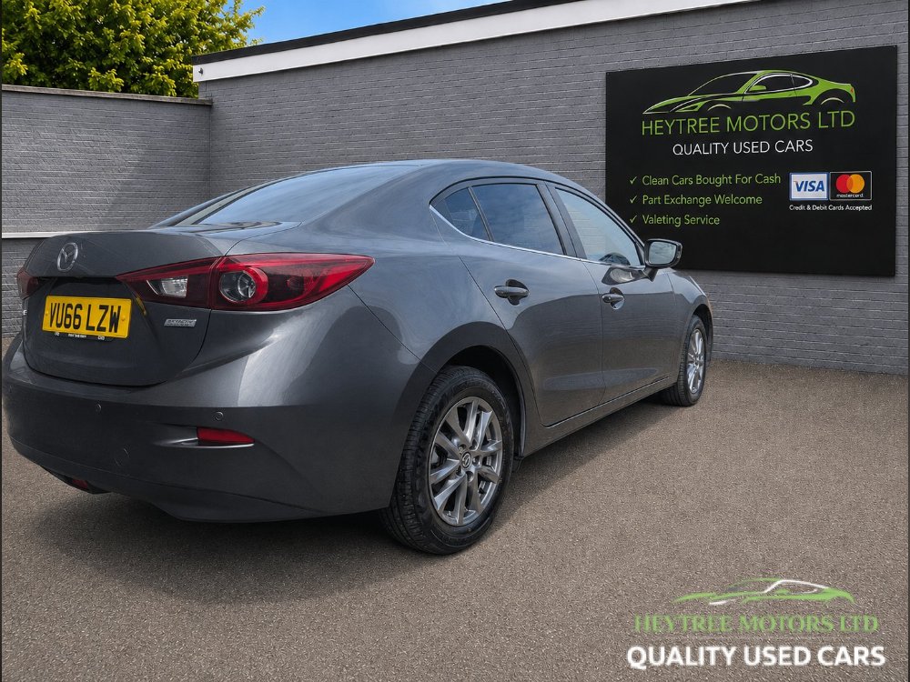 Grey 2016 Mazda 3 1.5 SKYACTIV-D SE-L Nav Fastback 4dr Diesel Manual Euro 6 s/s 105 ps in Blackpool