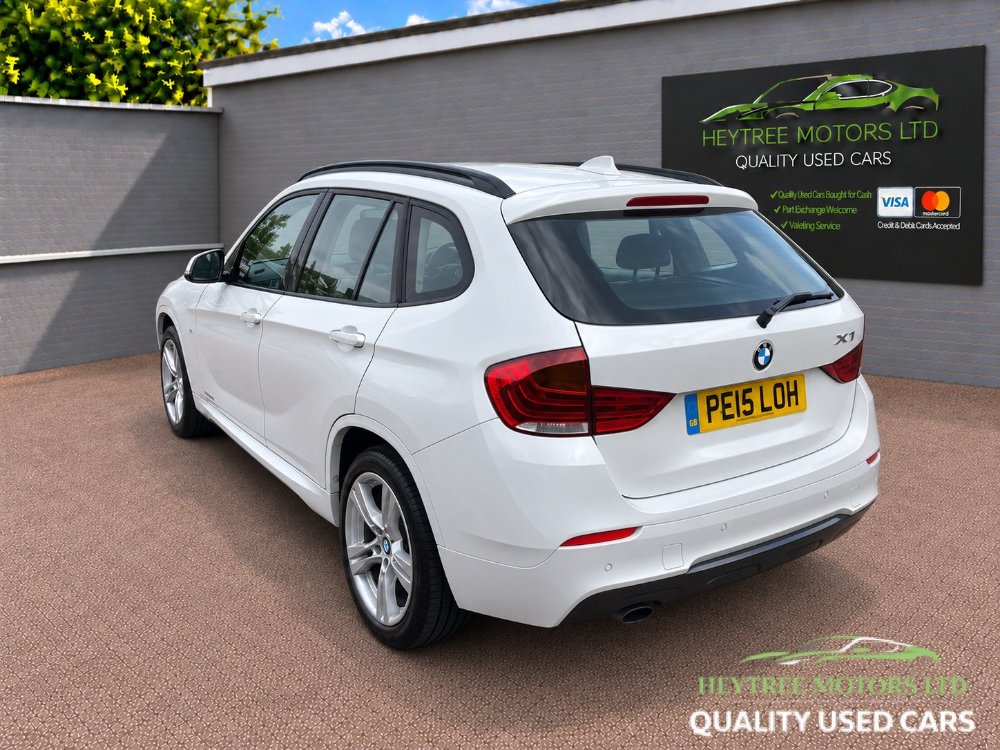 White 2015 BMW X1 2.0 18d M Sport SUV 5dr Diesel Manual xDrive Euro 5 s/s 143 ps in Blackpool