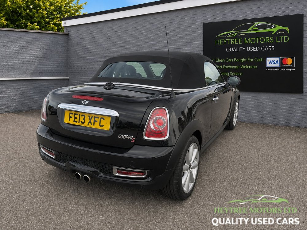 Black 2013 Mini Roadster 1.6 Cooper S Convertible 2dr Petrol Manual Euro 5 s/s 184 ps in Blackpool