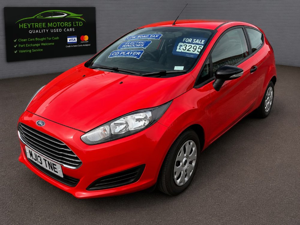 Red 2013 Ford Fiesta 1.25 Studio Hatchback 3dr Petrol Manual Euro 5 60 ps in Blackpool
