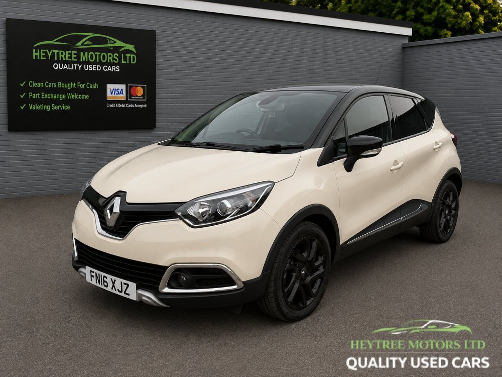 White Renault Captur 0.9 TCe ENERGY Signature Nav SUV 5dr Petrol Manual Euro 6 s/s 90 ps