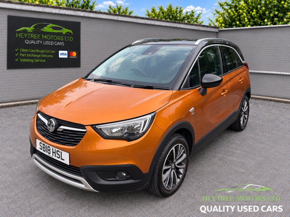 Orange Vauxhall Crossland X 1.2 Elite Nav SUV 5dr Petrol Manual Euro 6 81 ps