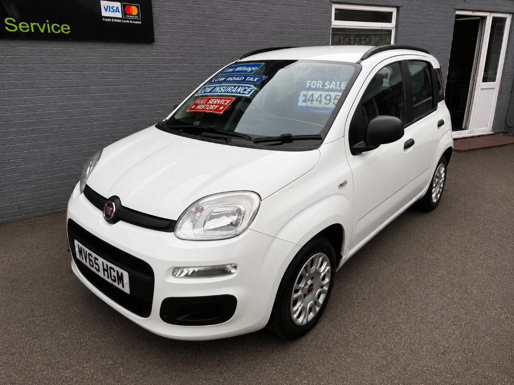 White Fiat Panda 1.2 Easy Hatchback 5dr Petrol Manual Euro 6 69 bhp